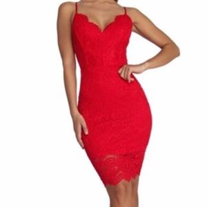 Love me in red sexy red dress